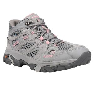 NWOT Hi-Tec Women's Apex Lite Mid Waterproof Boots in Gray and Pink Size 8.5